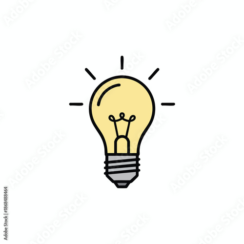 Illustration of a glowing light bulb symbolizing innovation