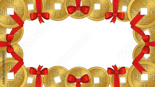 Chinese Gold Coin Frame