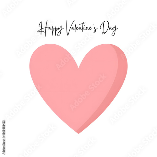 Celebrate love with a beautiful pink heart on valentine's day