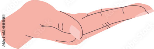Hand Offering Palm Gesture
