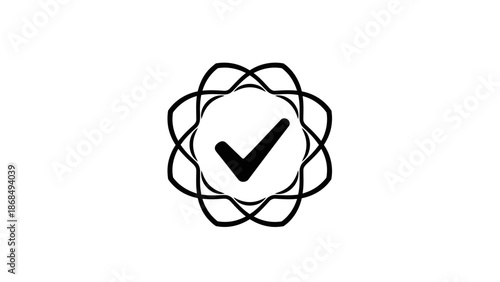 Modern Checkmark Circle Logo – Verified & Approved Symbol