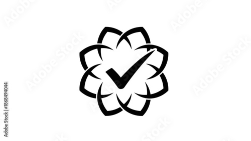 Modern Checkmark Circle Logo – Verified & Approved Symbol