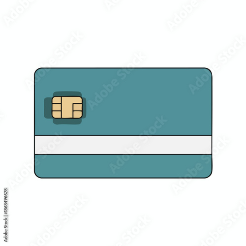Vector Illustration of a SIM Card