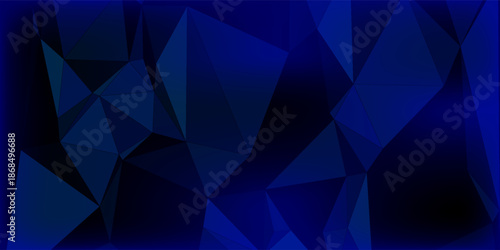 Dark BLUE vector abstract polygonal pattern. Creative geometric illustration in Origami style with gradient. Brand-new design for your business.
