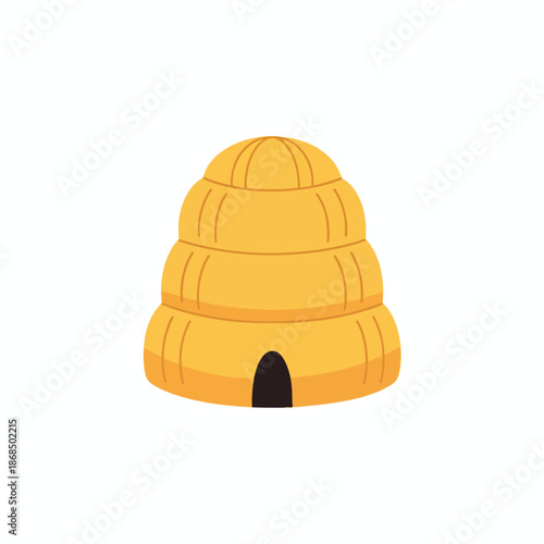 Yellow Beehive Illustration