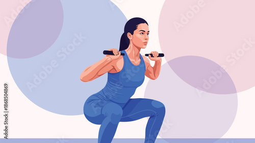 Mastering weighted squats for lower body muscle development and overall fitness