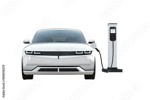 Advanced Electric Sedan Representing Smart Mobility