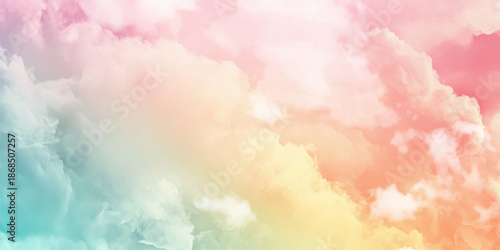 Romantic Pastel Sky Background for Creative Design. 
