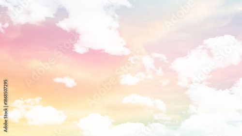 Calm Morning Sky with Light Clouds and Warm Hues