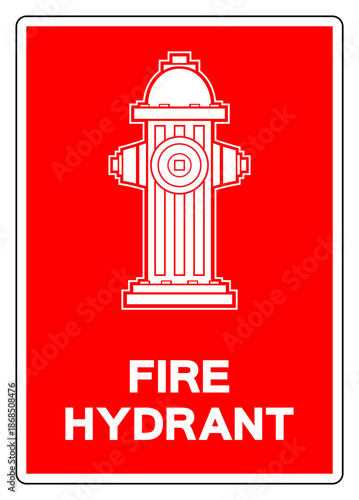 Fire Hydrant Symbol Sign, Vector Illustration, Isolate On White Background Label.EPS10