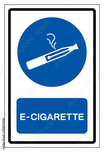 E-Cigarette Symbol Sign ,Vector Illustration, Isolate On White Background Label. EPS10