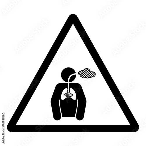 Warning Chronic Hazardous Substances Symbol Sign ,Vector Illustration, Isolate On White Background Label.EPS10