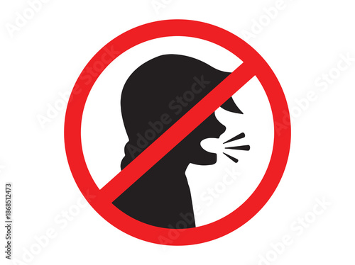 Do Not Make Loud Noise Sign clip Art
