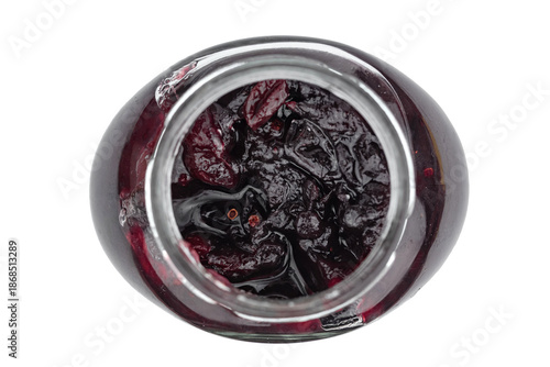 The cranberry sauce in the jar