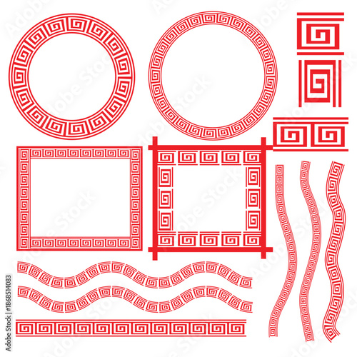 A collection of line drawings inspired by various Chinese festivals