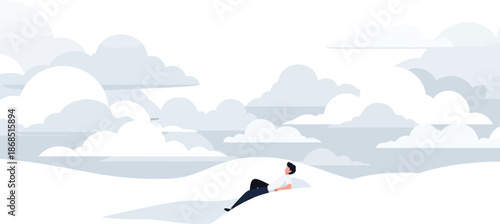 Whisk and Raw Eggs for Breakfast Preparation Illustration