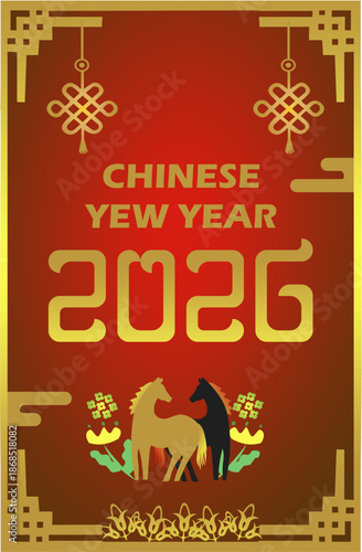 Happy New Year 2026, Year of the Horse, Chinese New Year
