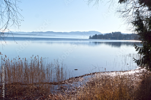 Ufer des Starnberger Sees im Winter