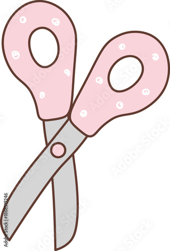 Scissors Kawaii Cartoon