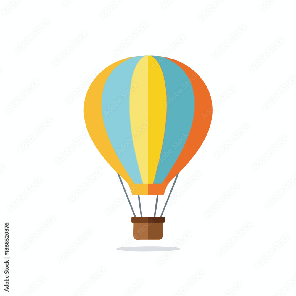 Fototapeta premium Vibrant Hot Air Balloon Illustration