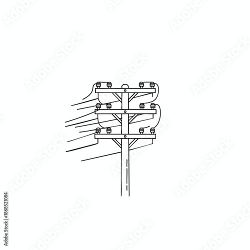 Electricity Distribution on Utility Pole