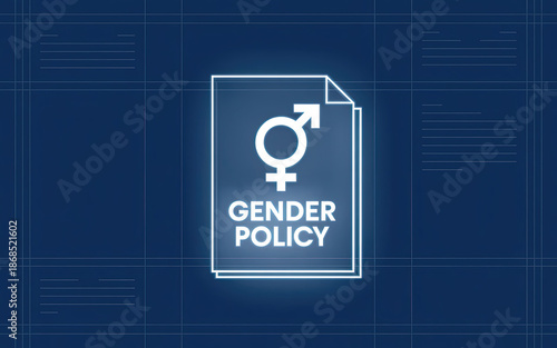 Gender Policy Icon: A stark representation of the core of a gender policy, a symbol of societal change. This image invites contemplation on diversity, inclusion, and the progress of modern society.
