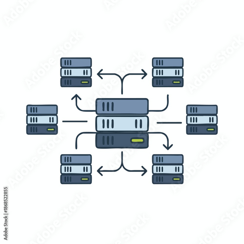 Server Cluster Network Diagram