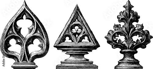 Vintage gothic window designs for architectural inspiration and historical art