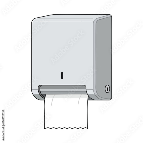 Paper Towel Dispenser Illustration