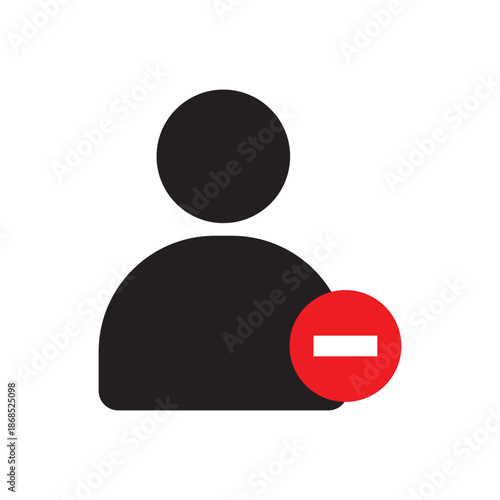 Delete User Icon – Remove Account Person Symbol