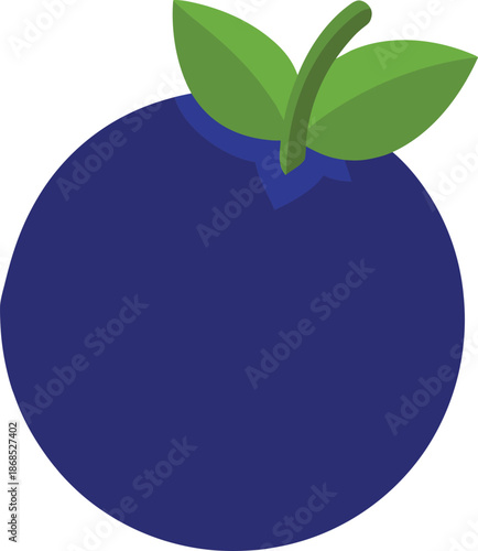 Ripe Blueberry With Smooth Skin Transparent Background