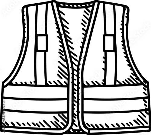 Safety vest outline protective clothing with reflective stripes for construction and industrial safety