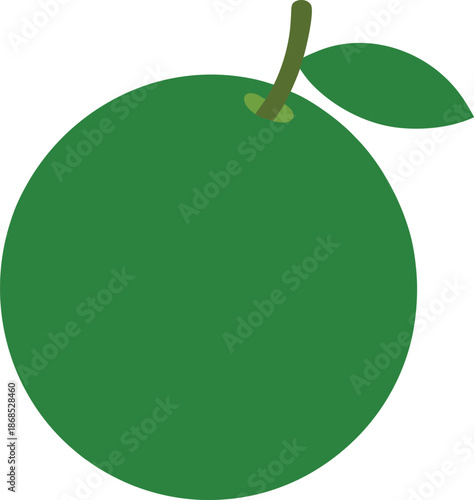 Ripe Lime Fruit With Glossy Skin Transparent Background