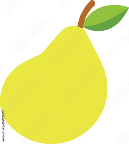 Ripe Pear Slice Wedge Transparent Background