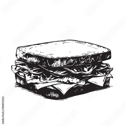 sandwich isolated on white