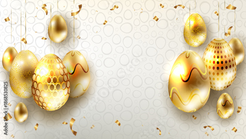 golden egg with a key