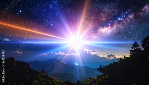 Celestial Radiance - A breathtaking display of cosmic light and color.