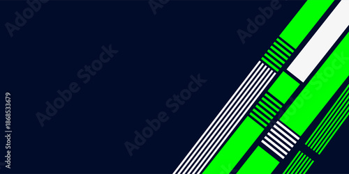 Abstract blue banner design vector, dynamic sporty horizontal background template for media promotion or web banner. vector