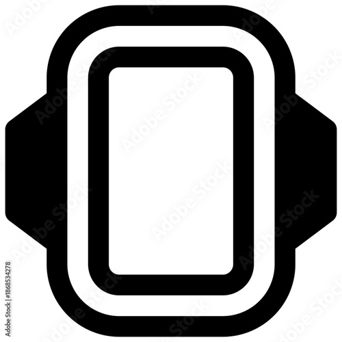 Bakeware. Outlined stroke vector icon with black-filled details.