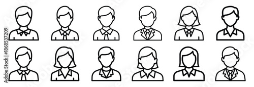 spiritual service Outline Icon Set. Maundy Thursday line art icons