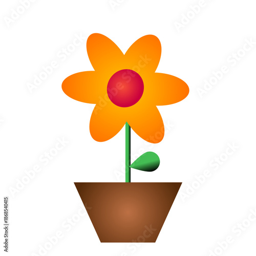 Vector stock flower pot