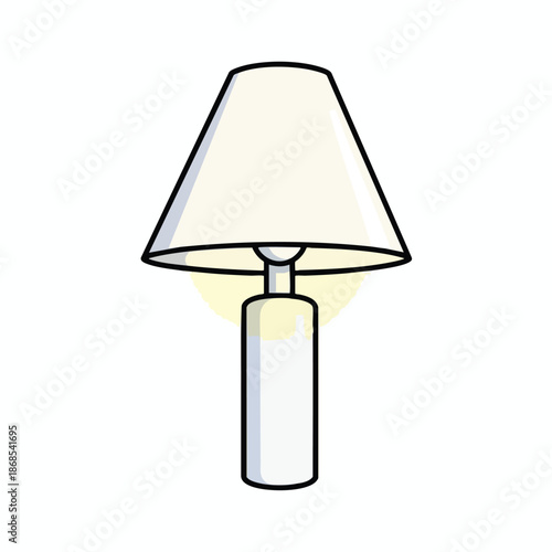 Simple Table Lamp Illustration