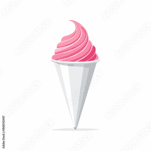 Flat Design Icing Piping Bag Icon