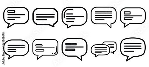 medical discussion medical health care outline icon set, line art minimal design