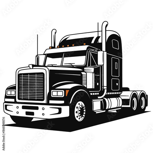 truck isolated on white