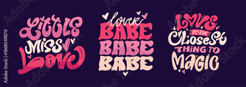 Valentine's Day core. Hand drawn doodle lettering quote about Love. Lettering for t-shirt design, mug print, bag print, clothes fashion. 100% hand drawn vector image.