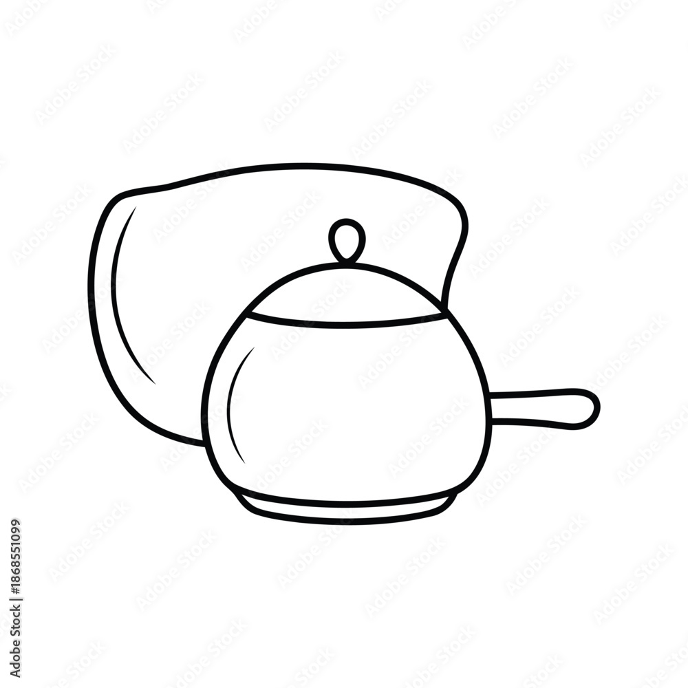 Obraz premium Teacup icon drinkware cup symbol for tea coffee serving