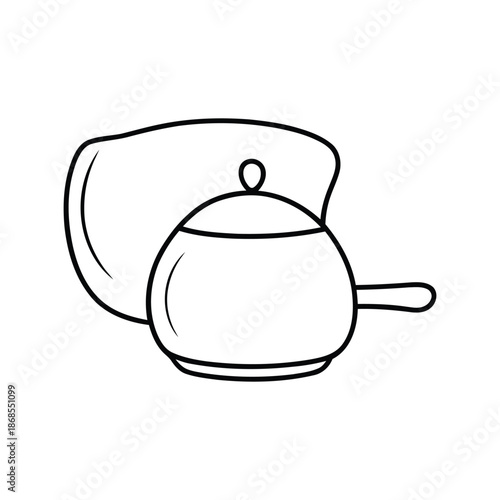 Teacup icon drinkware cup symbol for tea coffee serving