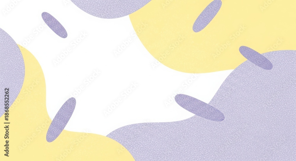 Naklejka premium Minimalist Abstract Background with Soft Pastel Shapes and Speckles image photo