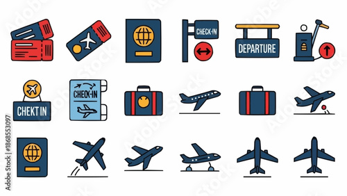 set of icons
